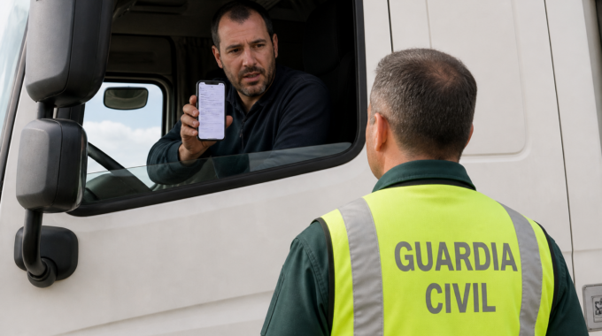 Documento De Control Electrónico Para Transporte Camión Cargador Logística ACF Innove